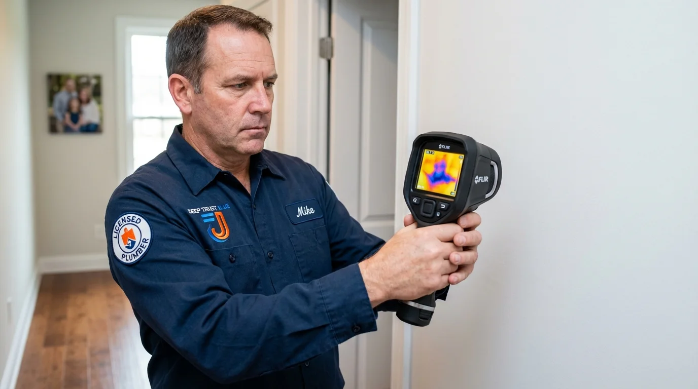 Thermal imaging leak detection by Johns Plumbing LLC in Louisiana